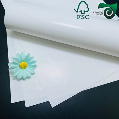 FSC 70gsm 100gsm  Glossy C1S Art Paper One Side Coated For Label Printing