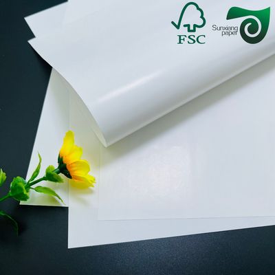 Double Sided Gloss Coated C2S White Art Cover Paper  80gsm  23 29 Inch FSC Certified
