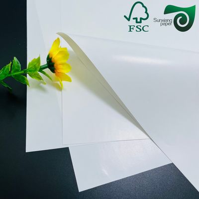 FSC 80gsm 90gsm Super White Mirror Cast Coated Paper Glossy Sticker Base Paper