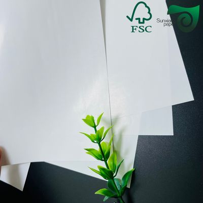 FSC Certified 70gsm 80gsm Super White Gloss Mirror Cast Coated Paper For Stickers