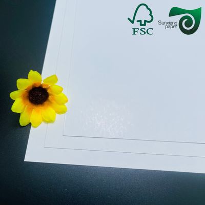 FSC300gsm C1S Premium White Cardboard Sheets For Cigarette Packets 700mm 1000mm