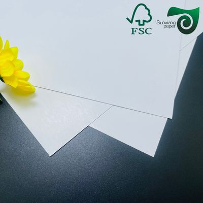 FSC Certified Double Sided Coated Couche Paper Waterproof  Ideal For Advertising Postcards