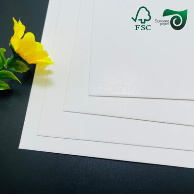 FSC 235gsm Food Grade White Wrapping Paper Board  For Deep Fried Food Packaging