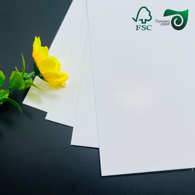 FSC 235gsm Food Grade White Wrapping Paper Board  For Deep Fried Food Packaging