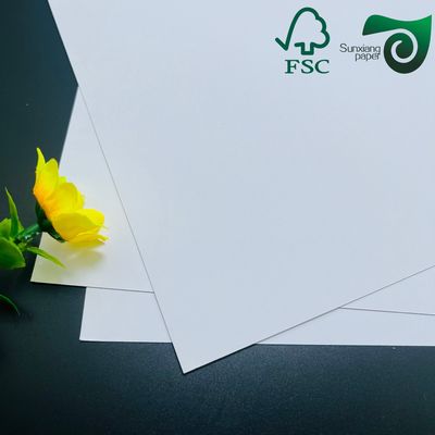 FSC Certified 1mm Grey Cored Dual Sided White Cardstock  Matte Finish