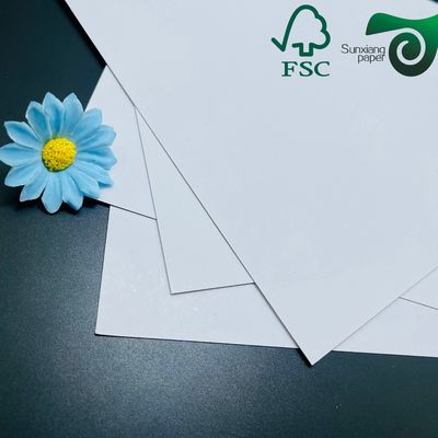 FSC 300GSM Recycled Coated Duplex Board White Top Grey Back For File Books Packaging