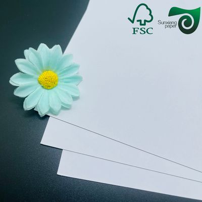 1mm Grey Cored Dual Sided White Cardstock Matte Surface Superior Ink Absorption