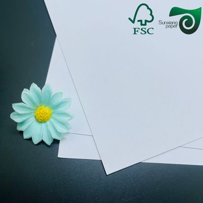 1mm Grey Cored Dual Sided White Cardstock Matte Surface Superior Ink Absorption