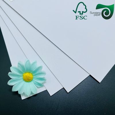 FSC Glossy Surface 1mm 1.5mm Thick White Back Duplex Board Grey Core 102cm 72cm