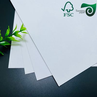 1mm Grey Cored Dual Sided White Cardstock Matte Surface Superior Ink Absorption