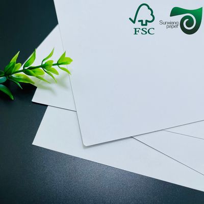 FSC 300gsm 350gsm Smooth Clay Coated Duplex Board White Top Grey Back Duplex Board