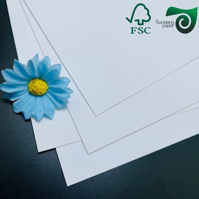 1mm Grey Cored Dual Sided White Cardstock Matte Surface Superior Ink Absorption
