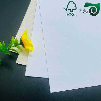 FSC Single Sided Coated Recycled Pulp Duplex Paper Grey Back Board For Packaging Boxes