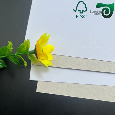 FSC Customized 300gsm 350gsm Duplex Paper Board Gray Back For Packing Box