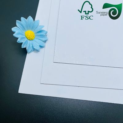 FSC Stiffness 2mm 2.5mm Double Sided White Cardboard For Shoe Box Making