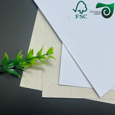 350gsm Grey Back White Board High Stiffness Box Board Duplex Board Grey Back