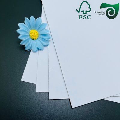 FSC 200gsm 500gsm White Grey Backed Duplex Board Recycled Pulp Coated