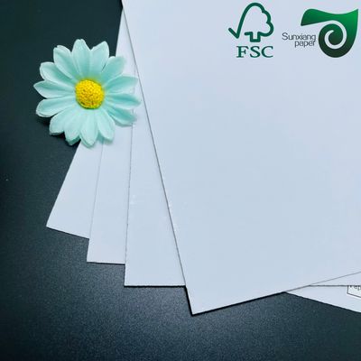 FSC Printable Hard Fold Duplex Board 230gsm White Front  Grey Back For Notebook Covers