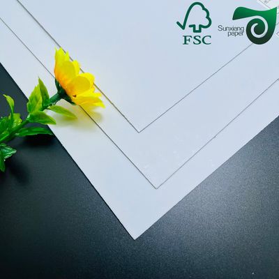 FSC Double Sided White Coated Duplex Board 1.2mm Thick Sheets For Wrapping Printing