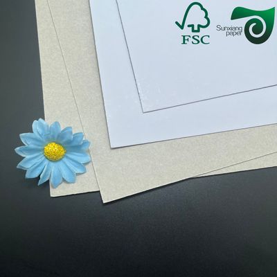 FSC Printable Hard Fold Duplex Board 230gsm White Front  Grey Back For Notebook Covers