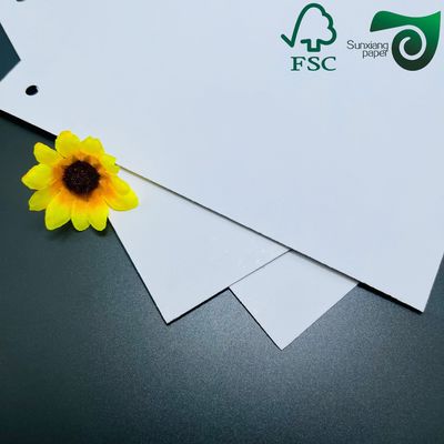 FSC Double Sided White Coated Duplex Board 1.2mm Thick Sheets For Wrapping Printing