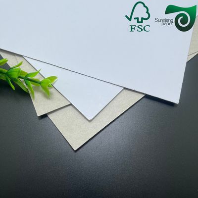 FSC White Clay Coated Duplex Board Gray Back  Premium Recycled Pulp For High End Gift Boxes