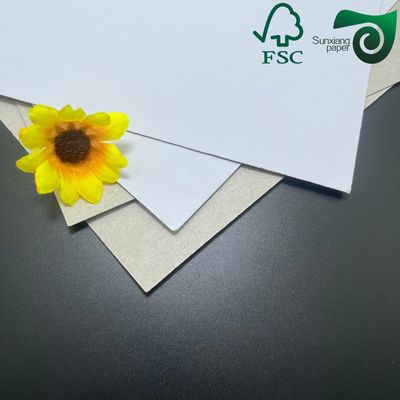 FSC Certified 1.5mm   2mm Laminated Rigid Paper Board One White Face
