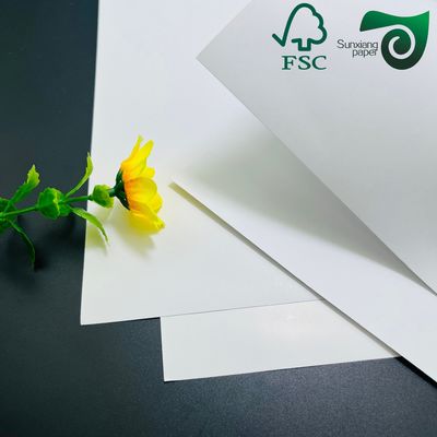 FSC 300gsm 350gsm Recyclable White C2S Coated Paper   Highly Polished Finish