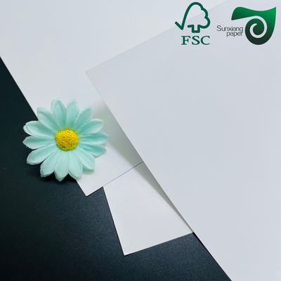FSC 300gsm 350gsm Recyclable White C2S Coated Paper   Highly Polished Finish