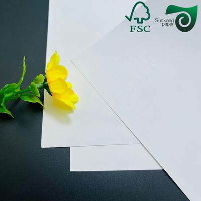 FSC 300gsm 350gsm Recyclable White C2S Coated Paper  Highly Polished Finish Art Paper