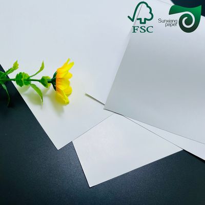FSC 300gsm 350gsm Recyclable White C2S Coated Paper  Highly Polished Finish Art Paper