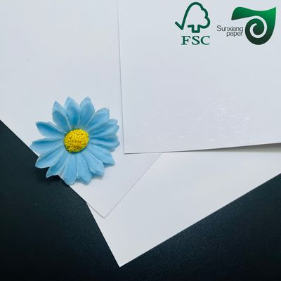 FSC 280gsm 310gsm 330gsm  C2S Double Glossy Art Paper Blue Black Core