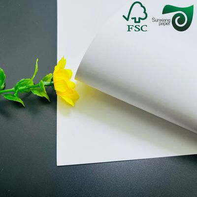 FSC 80gsm 90gsm Super White Gloss Mirror Cast Coated Paper For Sticker 20 30 Inches