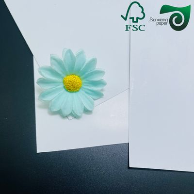 Recyclable White C2S Coated Paper FSC Highly Polished Finish 300gsm 350gsm