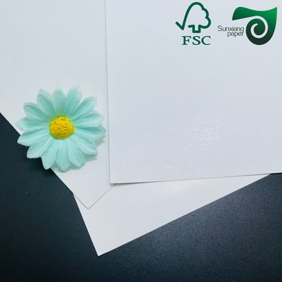 Recyclable White C2S Coated Paper FSC Highly Polished Finish 300gsm 350gsm