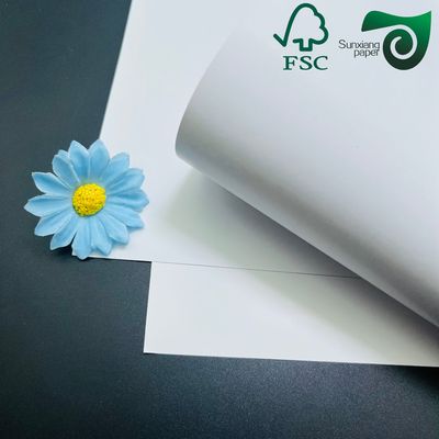 Recyclable White C2S Coated Paper FSC Highly Polished Finish 300gsm 350gsm