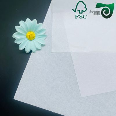 FSC 50gsm Double Sided Silicone Coated White Non Stick Baking Liner Food Wrapping Paper