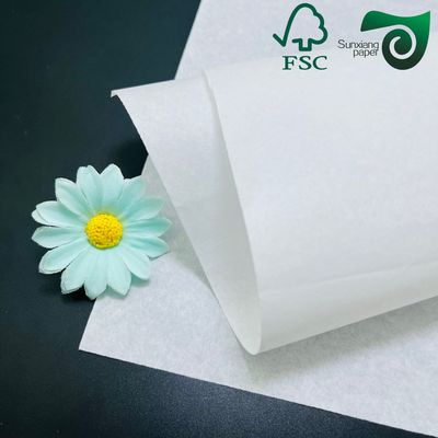 FSC 15gsm 17gsm White Translucent Tissue Paper Roll  For Fruit Wrapping
