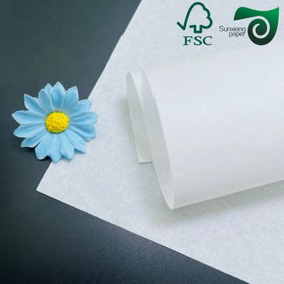 FSC Certified 24gsm 28gsm Recyclable White Packaging Paper For Drinks Straws Cutlery