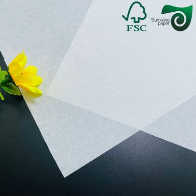 FSC 15gsm 17gsm  Translucent Glassine Paper Metal Protect Packing Paper Suitable For Gift Wrapping