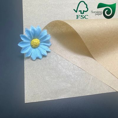 FSC Silicone Coated Greaseproof Baking Paper  55gsm 60gsm Brown White Food Safe Options