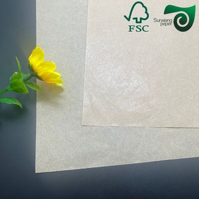 FSC Certified Food Grade Silicone Oil Paper  40gsm 50gsm Greaseproof  High Temperature Resistant
