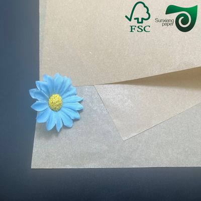 FSC Certified 55gsm 60gsm Silicone Coated Greaseproof Baking Paper Brown White