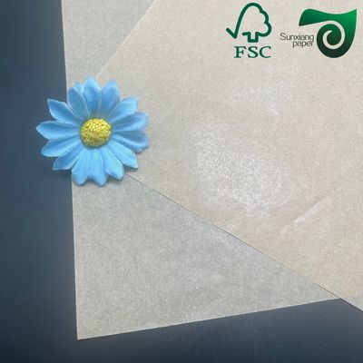 FSC Certified 15gsm 17gsm Translucent Glassine Paper Brown White