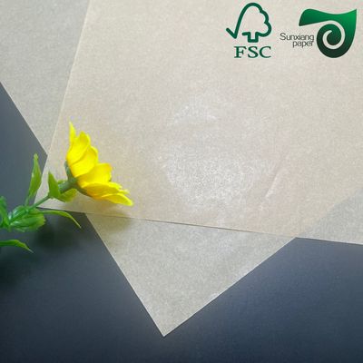 FSC Silicone Coated Greaseproof Baking Paper  55gsm 60gsm Brown White Food Safe Options