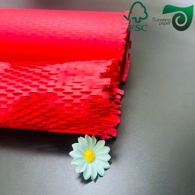 FSC 100gsm White‑Brown Honeycomb Paper  Eco Friendly Protective Cushioning