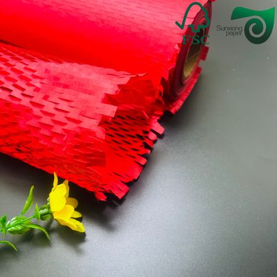 100GSM Brown Honeycomb Paper Wrap Eco Cushion Packaging For E Commerce Fragile Items