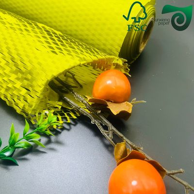 FSC Certified 50gsm Brown Honeycomb Wrap Eco Friendly Cushioning For E Commerce Fragile Items