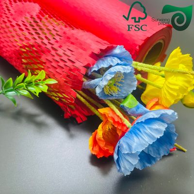 FSC 100gsm White Brown Honeycomb Wrap Eco Friendly Cushioning for E Commerce Fragile Items