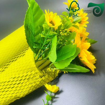 FSC 100gsm White Brown Honeycomb Wrap Eco Friendly Cushioning for E Commerce Fragile Items